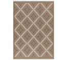 Tapis à Motif Géométrique Marron Intérieur Et Extérieur Tulum 120x170