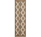 Tapis à Motif Scandinave Noir Intérieur Et Extérieur Tulum 60x180