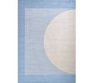 Tapis De Salon Nely Demi Cercle Bleu 120x170