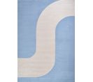 Tapis De Salon Nely Vague Bleu 120x170