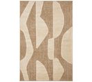 Tapis De Salon Palma Relief Blanc 120x170