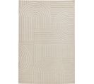 Tapis De Salon Motif Géométrique Crème Bloom 80x150