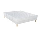 Ensemble Essenzia  Delice Mi Ferme + Sommier Tradition + Pieds 160x210 Stretch Mousse