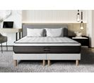 Ensemble Matelas Ressorts Ensaches Et Memoire De Forme 200x200 Suite Ep:26cm - Sommier Blanc