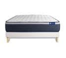 Ensemble Matelas Memoire De Forme 180x200 Actimemo Max Ep:26 Cm - Sommier Kit Blanc