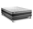 Ensemble Matelas Ressorts Ensaches Et Memoire De Forme 200x200 Vital Care Ep:26 Cm - Sommier Kit Gri