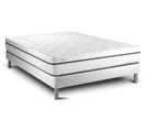 Ensemble Matelas Mousse Polyurethane à Memoire De Forme 140x190 Vital Spa Ep:24 Cm - Sommier Kit Bla