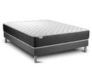 Ensemble Matelas Mousse Polyurethane à Memoire De Forme 180x200 Vitalmemo One Ep:24 Cm - Sommier Kit