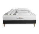 Ensemble Matelas à Memoire De Forme Nottingham 200x200cm + Sommier Kit Noir + 2 Oreillers + 1 Couett