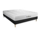 Ensemble Matelas Memoire De Forme 180x200 Nottingham Ep:20 Cm - Sommier Kit Noir