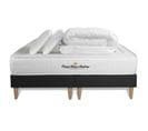 Ensemble Matelas Lancaster 180x200 + Double Sommiers Noir 90x200 + Couette + 2 Oreillers - Ressorts