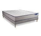 Ensemble Matelas Ressorts Ensaches Et Memoire De Forme 200x200 Actiflex Form Ep:22 Cm - Sommier Kit