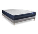 Ensemble Matelas Memoire De Forme 200x200 Actimemo Tech Ep:24 Cm - Sommier Kit Gris