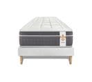 Ensemble Matelas Ressorts Ensaches Et Memoire De Forme 90x200 Trente Ep:30cm - Sommier Blanc