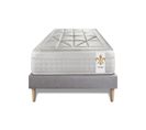 Ensemble Matelas Ressorts Ensaches Et Memoire De Forme 90x190 Vingt-huit Ep:28cm - Sommier Gris