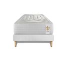 Ensemble Matelas Ressorts Ensaches Et Memoire De Forme 90x190 Vingt-quatre Ep:24cm - Sommier Blanc