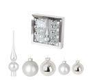 Kit De 19 Boules De Noel Argent