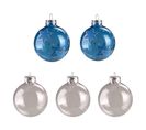 Set De 5 Boules En Verre Translucide