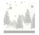 Lot De 20 Serviettes Papier Sapin Argent