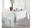 Nappe 140x240cm Goldy Blanc Et Argent