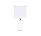 Lampe Pilier Strie Blanc