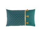 Coussin 30x50cm Metallise Art-chic Bleu