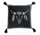 Coussin Mohicana Noir 40 x 40 cm