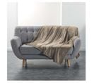 Plaid Flanelle 180 X 220 Cm Flanoux Taupe