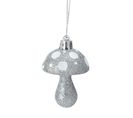 Set De 4 Suspensions Champignon De Noel Argent