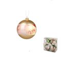 4 Boules Pere Noel Or