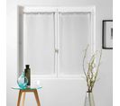 Paire De Rideaux Voile 60x160cm Milza Blanc