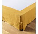 Cache Sommier Gaze De Coton Gaia 90x190 cm Safran