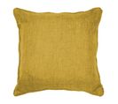 Coussin Passepoil 60 X 60 Cm Chambray Uni Newtons Jaune