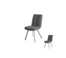 Duo De Chaises Tissu Gris - Anala