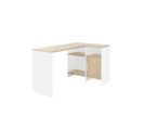 Bureau D'angle Blanc/bois - Liverstia