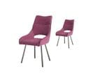 Duo De Chaises Métal/tissu Rose - Frasna