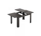 Table De Repas Extensible Gris - Oxnard - L 140/190 X L 90 X H 78 Cm