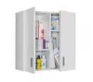 Armoire Suspendu 2 Portes - Blanc - Mula - L 59 X L 26.5 X H 60