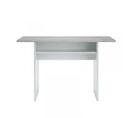 Table Console Extensible Blanc/béton - Tavala - L 120 X L 35/70 X H 77