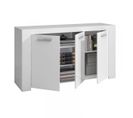 Buffet 3 Portes Blanc - Ruinui - L 144 X L 42 X H 80 Cm