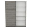 Armoire 2 Portes Coulissantes Chêne Hudson - Gela - L 179 X L 65 X H 224 Cm