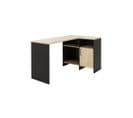 Bureau D'angle Noir/bois - Liverstia