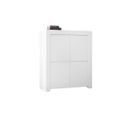 Vaisselier 4 Portes Blanc Mat - Pise