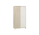 Armoire 3 Portes Battantes Blanc/pin Blanchi - Sweet