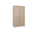 Armoire 2 Portes Battantes Chêne Blond - Dropa