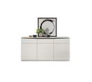 Buffet 3 Portes Bois Blanc/bois Noir - Camelia