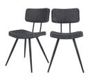 Chaise Texas Grise / Noire (lot De 2)