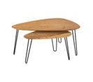 Table Basse Gigogne Kiwi En Bois D'acacia (lot De 2)