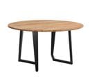 Table Ronde Moorea  8 Personnes En Bois Et Métal 140 Cm