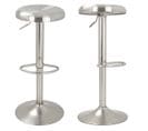 Tabouret De Bar Silver 60/82 Cm (lot De 2)